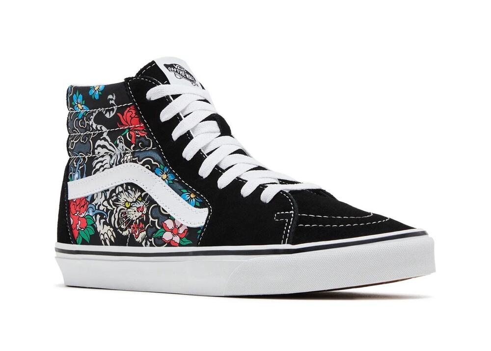 VANS, SK8-HI 'TIGER FLORAL , SIZE 7.5 women